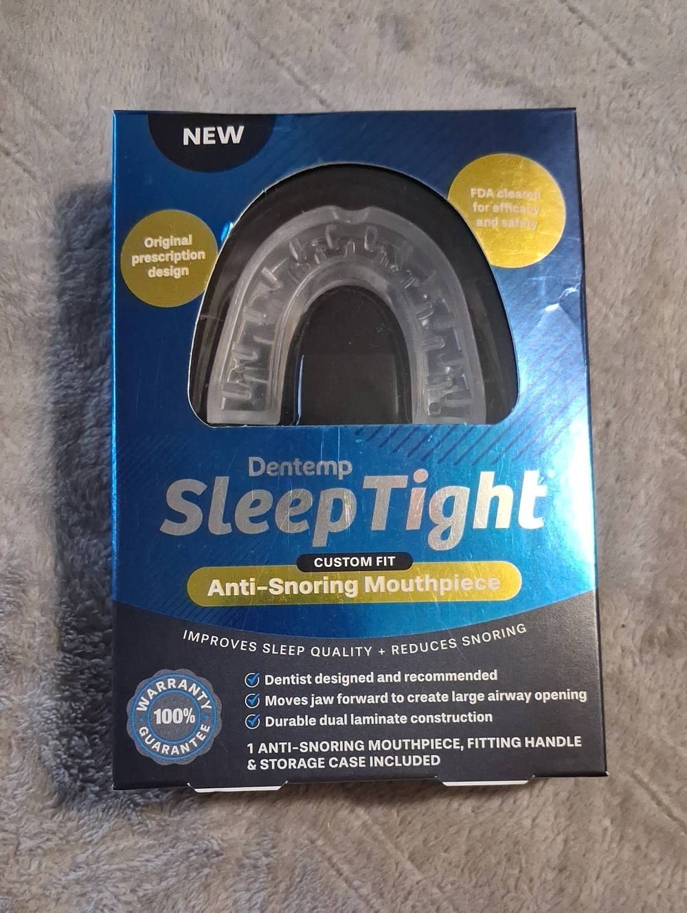 SleepTight Anti-Snoring Mouthpiece - Clear
